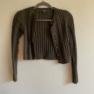 Crop top cardigan
